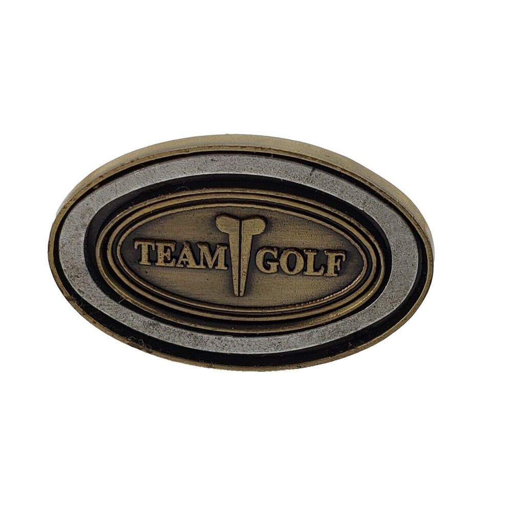 Vintage Golf Hat Clip - Metal Ball Marker - Retro